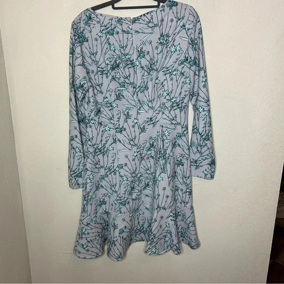 Banana Republic Long Sleeve Floral Dress Size 8 - Picture 2 of 6